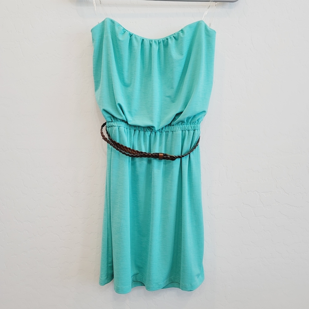 💕 Trixxi Mint Green Strapless Mini Dress Size Small